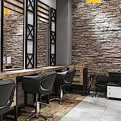 İzz Kuaför – Taş Duvar Paneli Uygulaması &#8211; Piedra – Sombreado jb